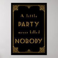a little party gatsby inspired wedding sign