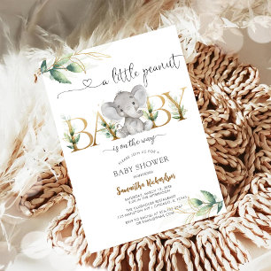 A Little Peanut Baby Shower Invitation