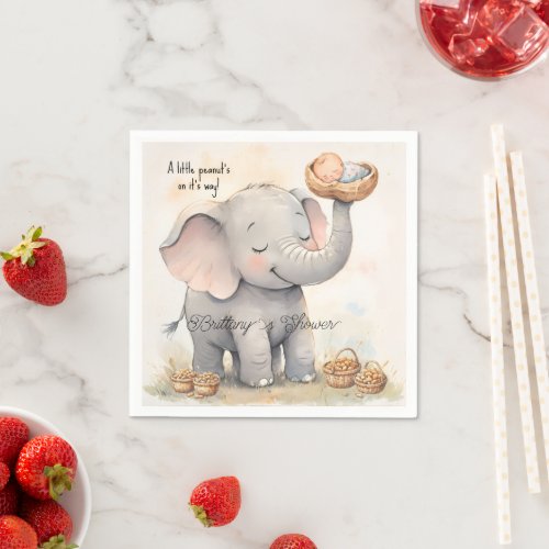 A Little Peanut Baby Shower  Napkins