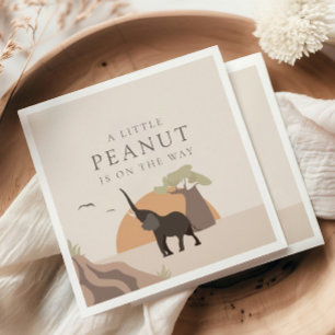 A Little Peanut   Boho Safari Desert Baby Shower Napkins