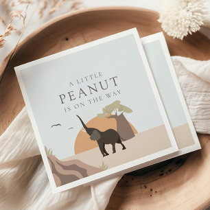 A Little Peanut Boho Safari Desert Baby Shower Napkins
