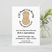 A Little Peanut Cute Whimsical Unisex Baby Shower Invitation (Standing Front)