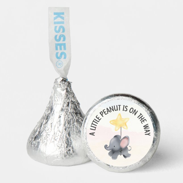 A Little Peanut Elephant Baby Shower Hershey®'s Kisses® (Front)