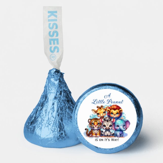 A Little Peanut is on It's Way | Baby Shower Hershey®'s Kisses® (Front)