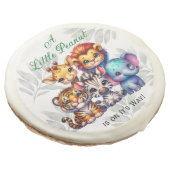 A Little Peanut is on It's Way | Baby Shower Sugar Cookie (Angled)