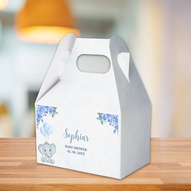 A Little Peanut is on the Way, Baby Shower Boy Favor Boxes (Creator Uploaded)