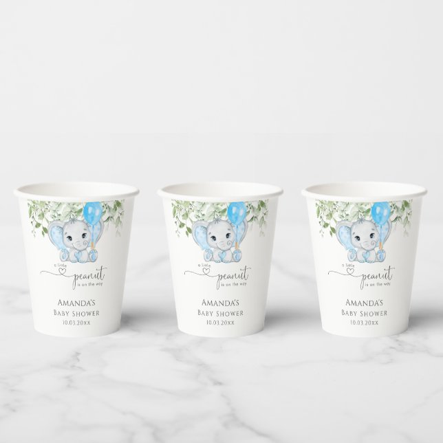 A Little Peanut Is On The Way Baby Shower  Paper Cups (Multi)