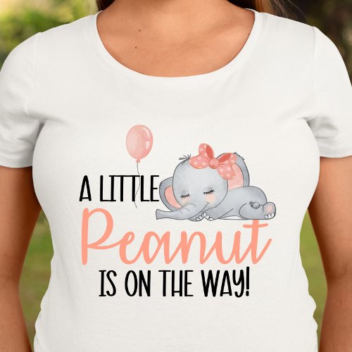 A Little Peanut Is On The Way Baby Shower T_shirt