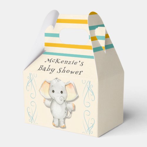 A little peanut is on the way elephant baby shower favor boxes