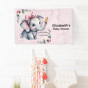 A Little Peanut Is On The Way Welcome Banner