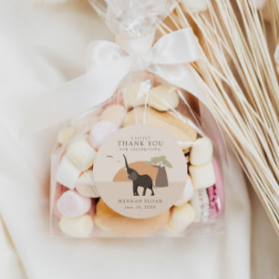 A Little Peanut   Safari Desert Baby Shower Boho Classic Round Sticker