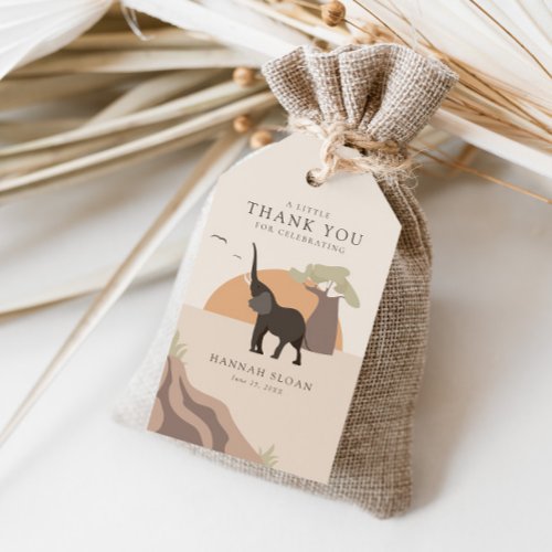 A Little Peanut  Safari Desert Baby Shower Favor Gift Tags