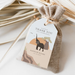 A Little Peanut Safari Desert Baby Shower Favor Gift Tags