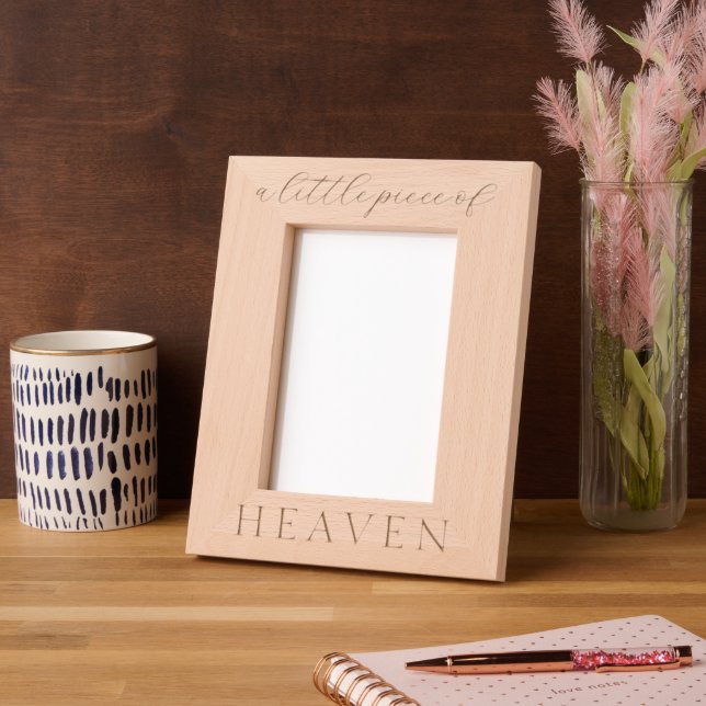 A Little Piece of Heaven Baby Photo Frame (Left)