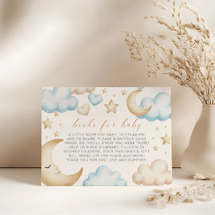 A little piece of heaven baby shower book request enclosure card