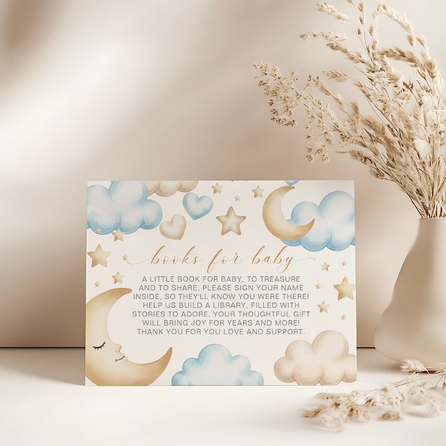 A little piece of heaven baby shower book request enclosure card (a piece of heaven baby shower books for baby card)