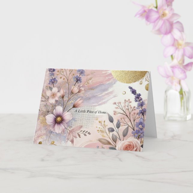 A Little Piece of Home Card (Orchid)