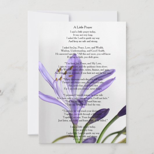 "A Little Prayer" Matte (Front)