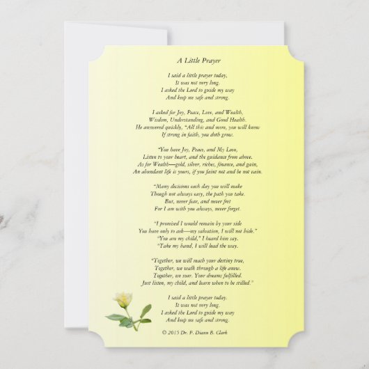 "A Little Prayer" Matte Rose (Front)