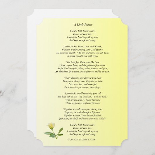 "A Little Prayer" Matte Rose (Front/Back)