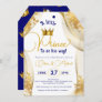 A Little Prince Is On His Way Boy Baby Shower Invitation