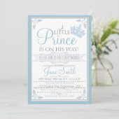 A Little Prince Is On His Way Invitation (Standing Front)