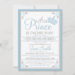 A Little Prince Is On His Way Invitation at Zazzle