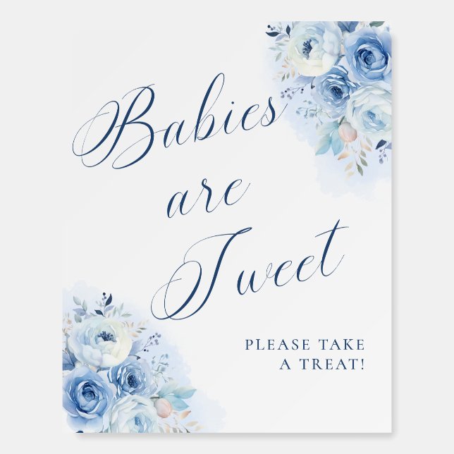 A Little Prince Royal Blue Sweets Foam Board (Front)