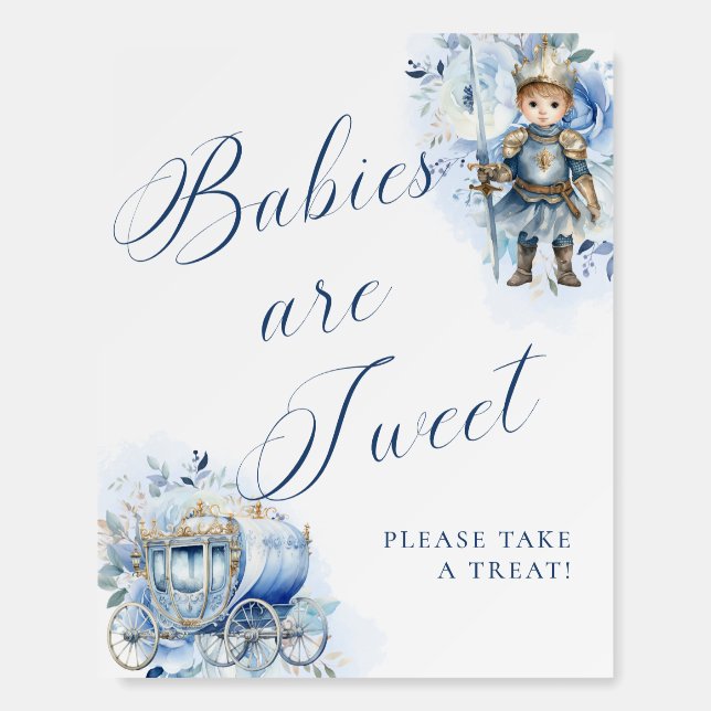 A Little Prince Royal Blue Sweets Foam Board (Front)