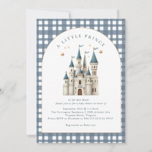 A Little Prince Royal Castle Baby Shower  Invitation