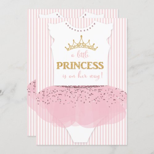 A Little Princess Baby Shower Invitation