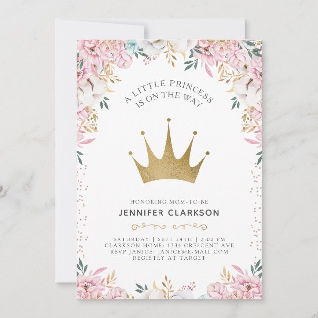 A Little Princess Invitation (Front)