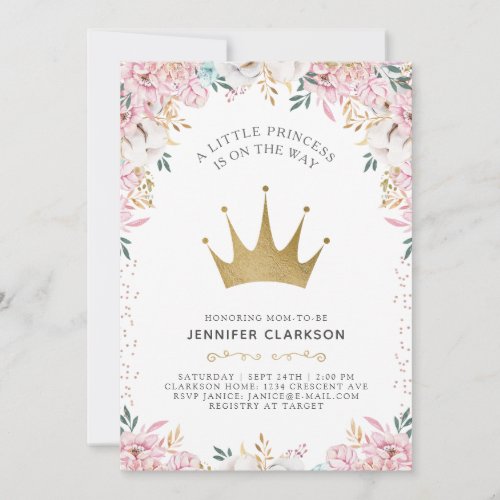 A Little Princess Invitation