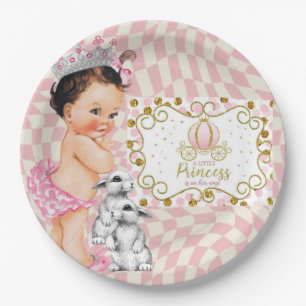 A Little Princess is On Her Way. Paper Plates