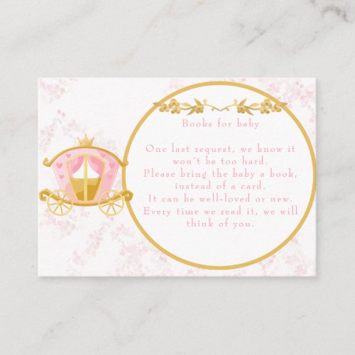 A Little Princess is on the Way Books for baby Enclosure Card