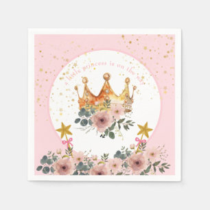 A Little princess is on the way Crown Napkins