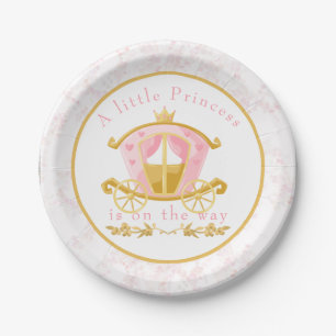 A Little Princess is on the Way Invitation Paper Plates