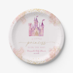 A Little Princess Royal Castle Baby Shower Paper Plates