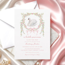 A Little Princess Swan Girl Baby Shower