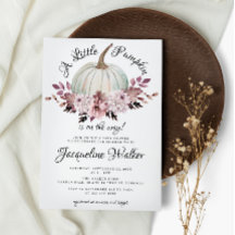 A Little Pumpkin Autumn Elegant Purple Flowers