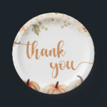 A Little Pumpkin Autumn Fall Baby Shower Paper Plates<br><div class="desc">Set the table with charm at your autumn-themed baby shower with our **A Little Pumpkin Autumn Fall Baby Shower Paper Plates**. These festive plates are adorned with a delightful pumpkin design, set against a backdrop of warm fall colors and motifs. Perfect for serving cake, snacks, or a full meal, these...</div>