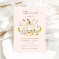 A Little Pumpkin Autumn Fall Floral Baby Shower