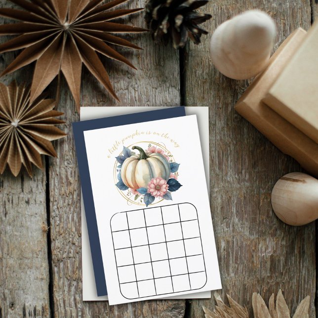 A Little Pumpkin Autumn Fall Floral Bingo Game (Creator Uploaded)