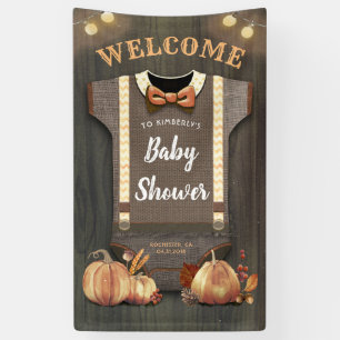 A Little Pumpkin Baby Shower Baby Boy Banner
