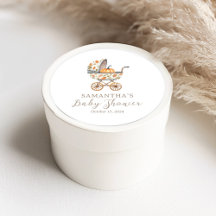 A Little Pumpkin Baby Shower Favor Stickers