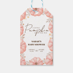 A Little Pumpkin Baby Shower Favor Tag