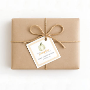 A Little Pumpkin Baby Shower Favor Tag