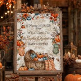 A Little Pumpkin Baby Shower Foam Board