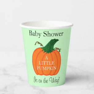 A Little Pumpkin Baby Shower Paper Cups