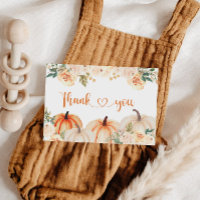 A Little Pumpkin Baby Shower Thank You Card